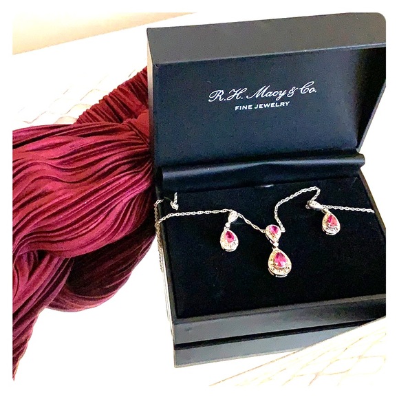 Macy's Jewelry - RH Macy & Co Ruby & Diamond Set